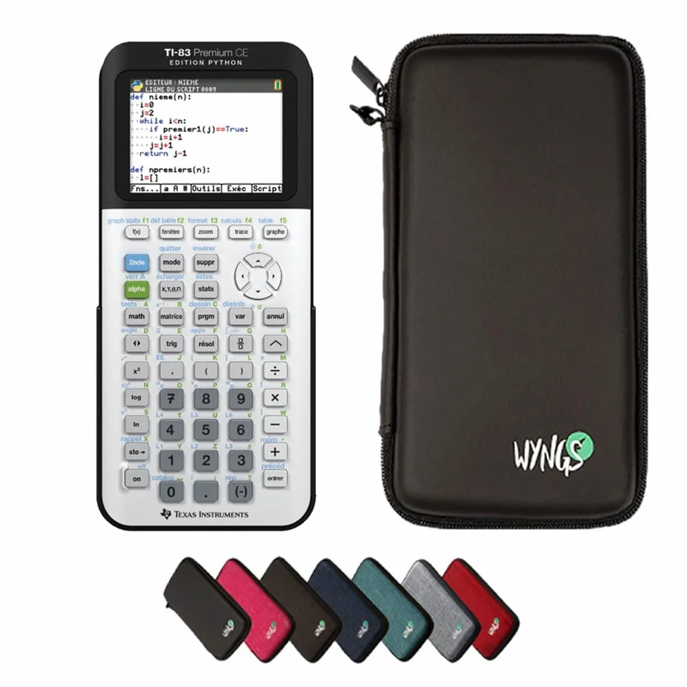 TI-83 Premium CE Edition Python Calculadora + funda protectora