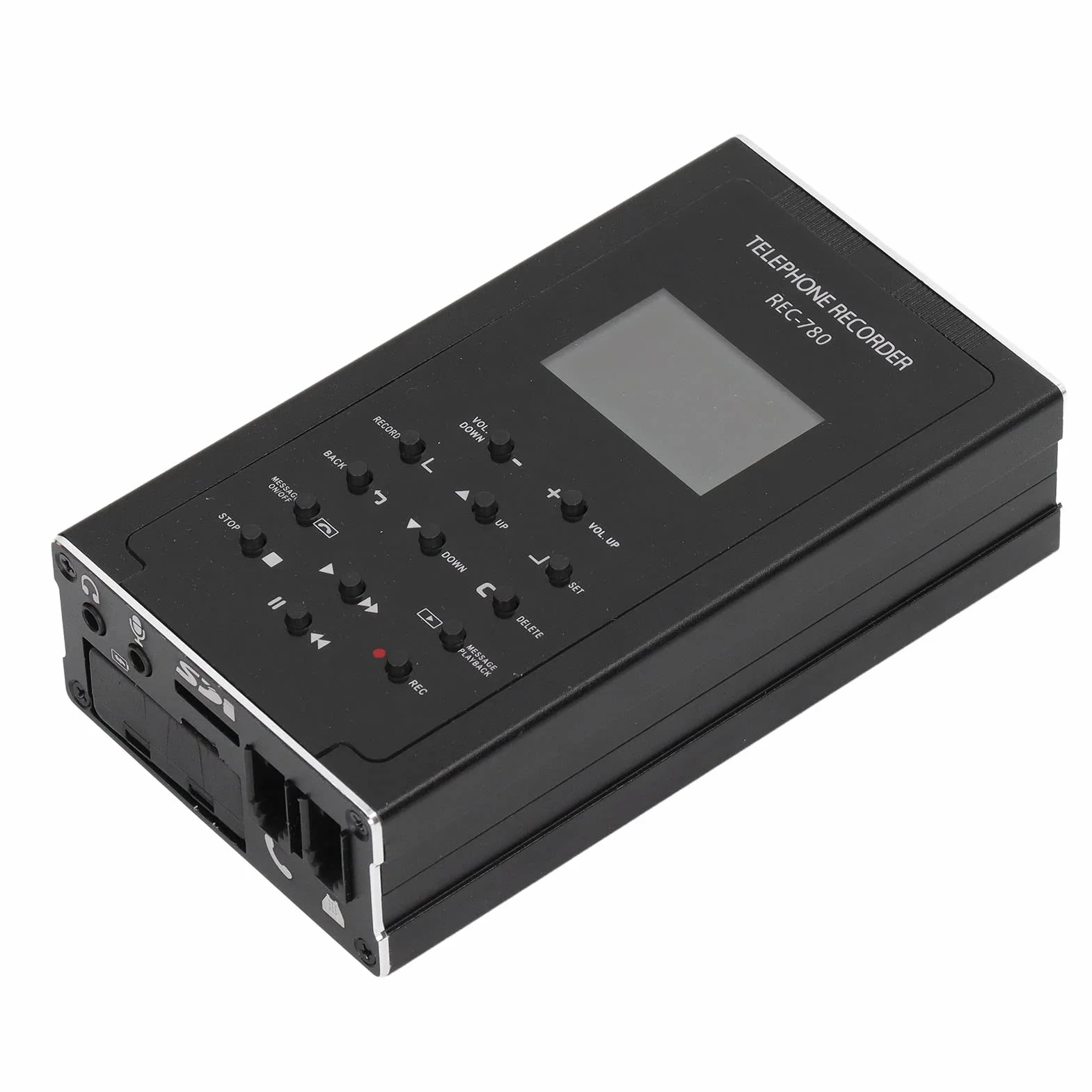 Yunseity Grabadora Telefónica, con Almacenamiento Integrado de 32 GB, Mini Dispositivo Automático de Grabación Telefónica, para Líneas Analógicas/IP/Digitales