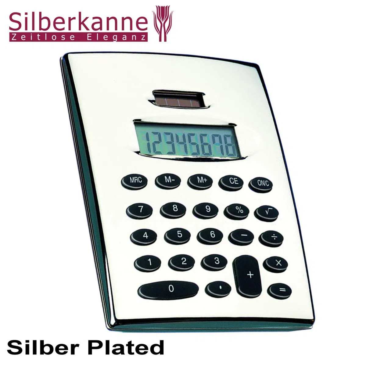 Klassik - Calculadora de Mesa (11 x 14 cm), Color Plateado