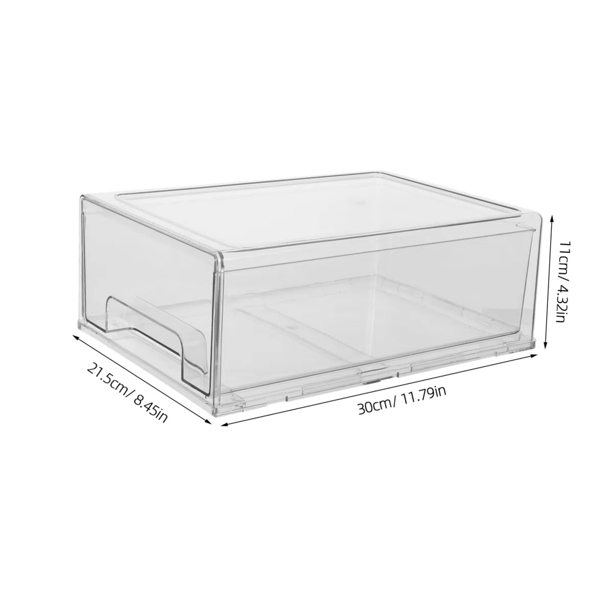 DOITOOL Organizador Apilable con Transparentes Caja Acrílica Resistente de Gran Capacidad para Maquillaje Joyería Papelería y Baño para Tocador y Oficina