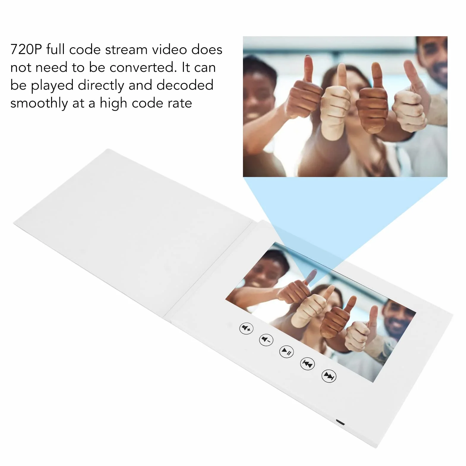 Folleto de Vídeo de Tarjeta de Felicitación Electrónica, Reproducción de Vídeo 720P, Folleto de Vídeo de Tarjeta de Felicitación de Vídeo Tarjeta de Felicitación Electrónica, (7