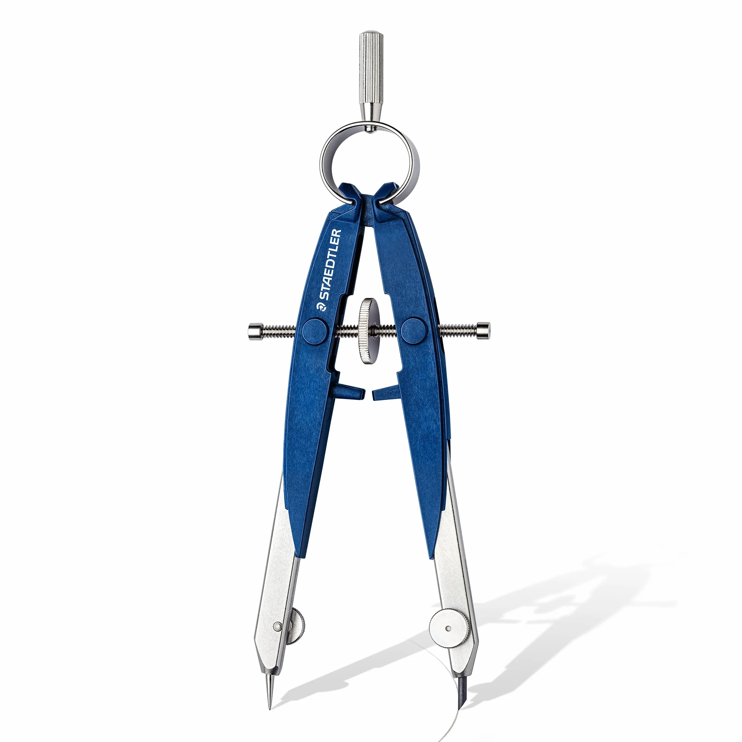 Staedtler Mars Comfort 556 00 - Compás, color azul-plata, caja estable con tapa abatible -modelo surtido