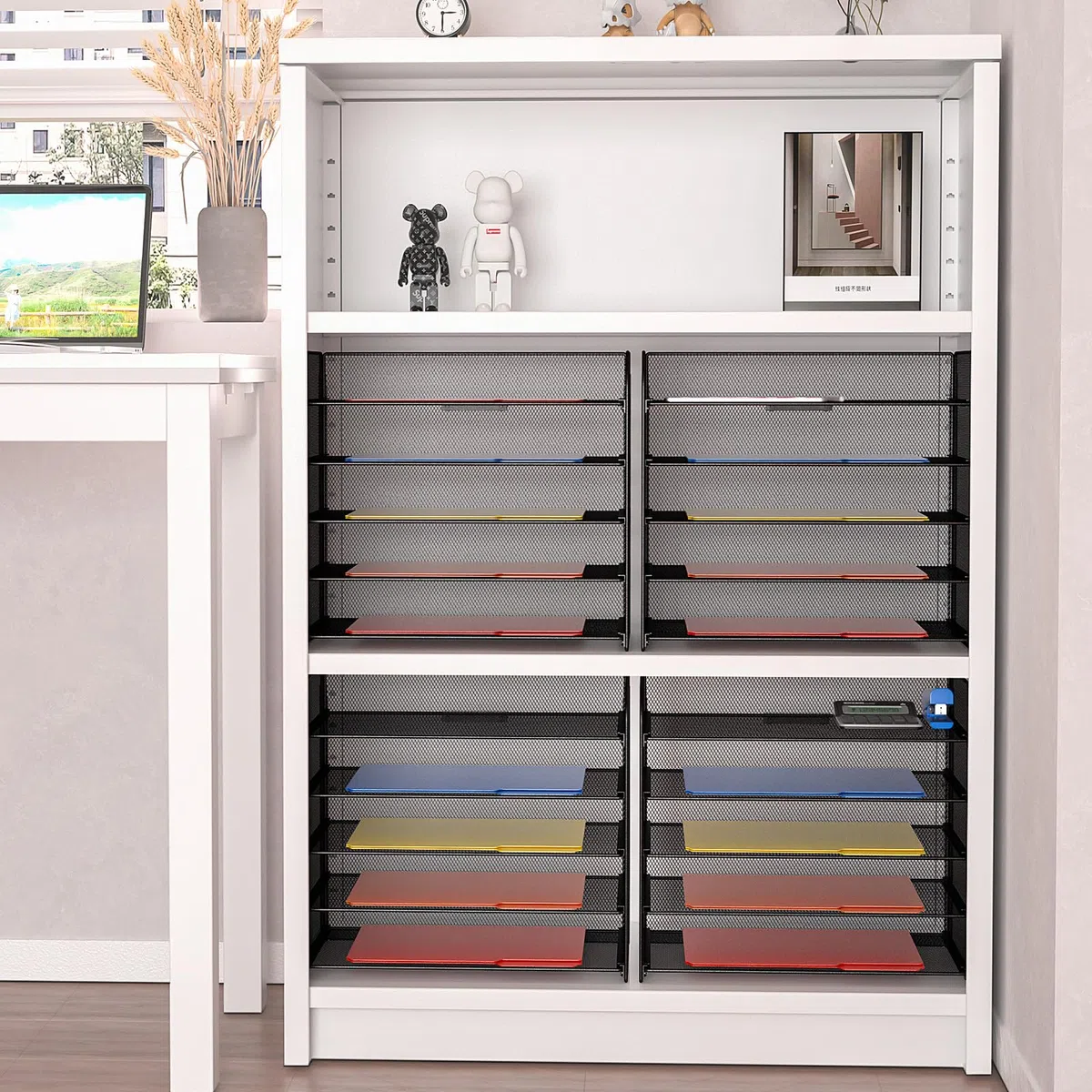 TOPCJ Organizador de estante de papel (1)