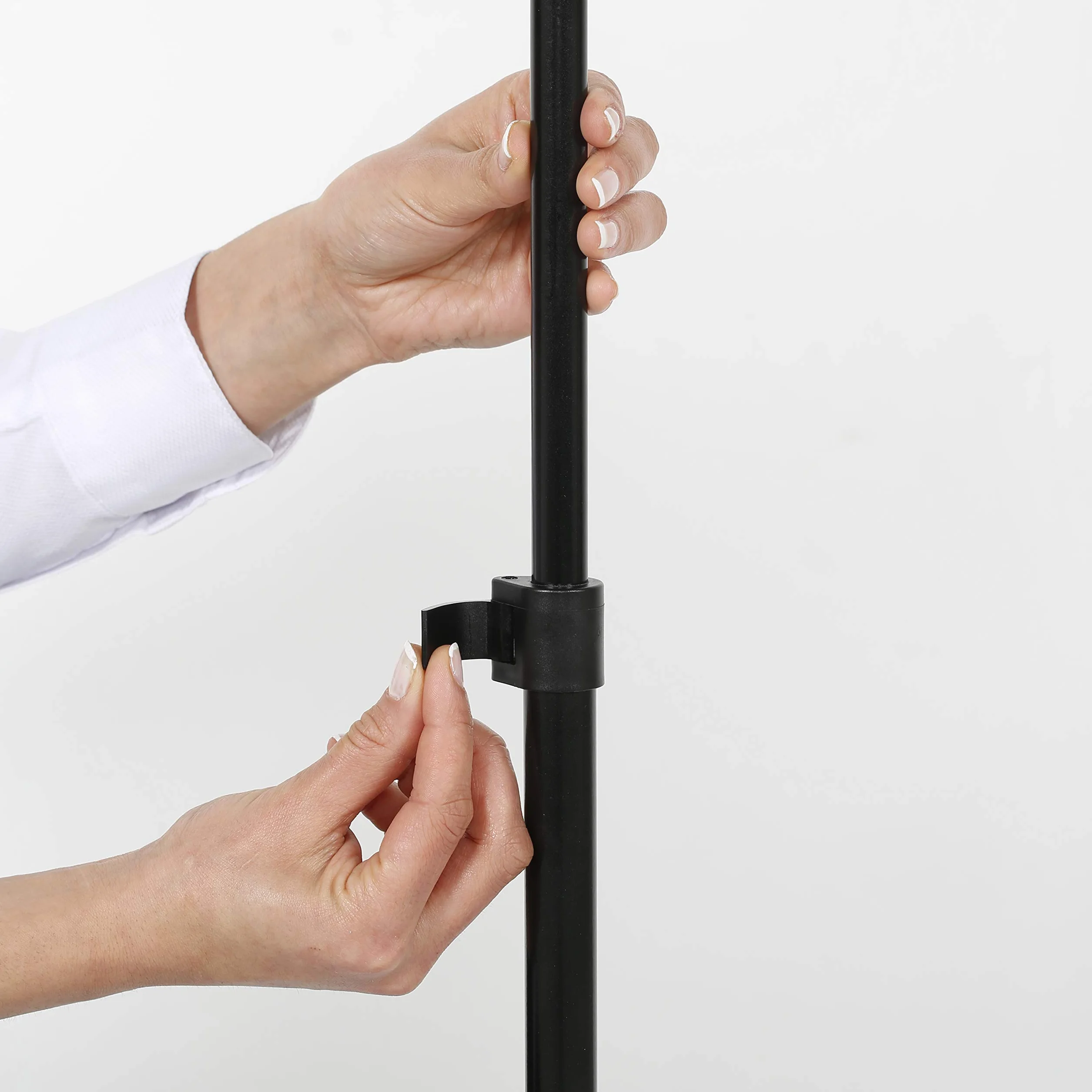 Soporte ajustable para carteles de doble cara, de aluminio, placa de acero pesada, uso vertical y horizontal con marco, color Negro DIN A4