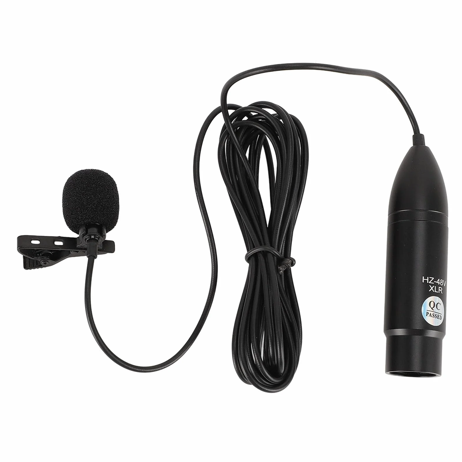 Micrófono Lavalier XLR Omnidireccional con Reducción de Ruido para Grabar Entrevistas