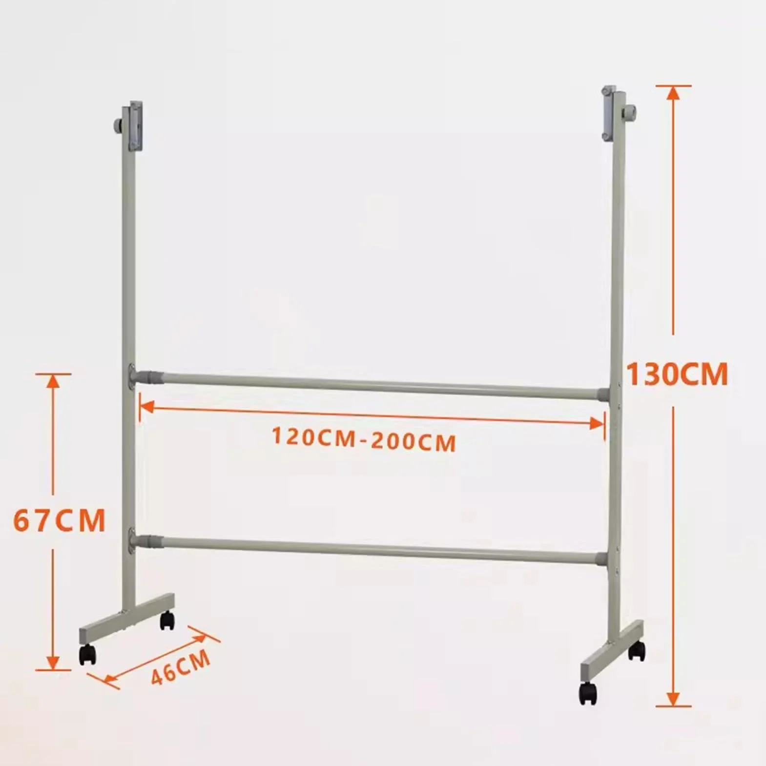 Solo Soporte Móvil Universal, Soporte De Metal Ajustable con Ruedas, para Pizarra Blanca, Pizarrón, Pizarra De Borrado En Seco, Tablón De Anuncios