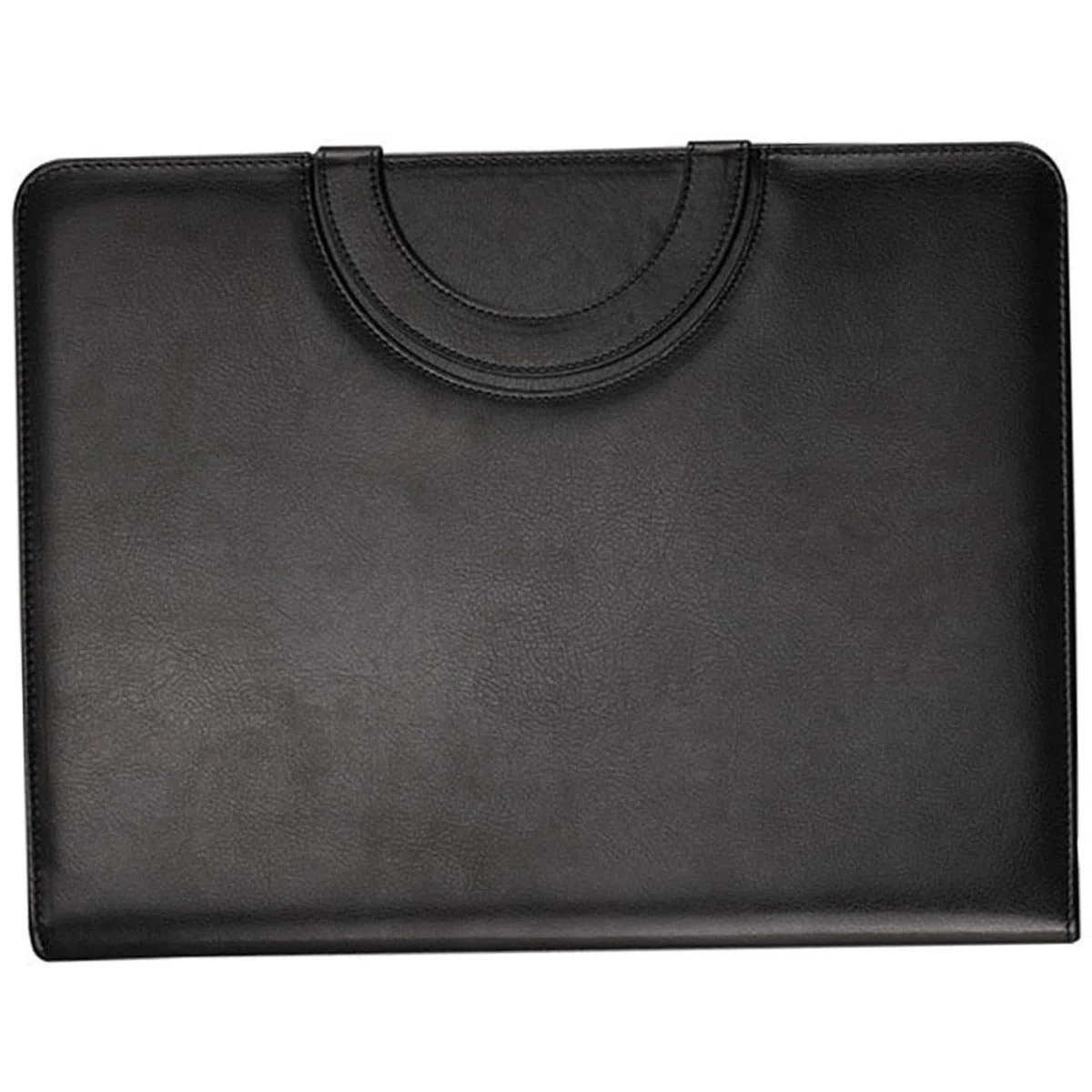 SEWACC Carpeta de Portafolios de Negocios Negra con Cremallera | A4, con Cuaderno de Notas Incluido, Varios Compartimentos, Estilo Elegante y Ligero para Llevar