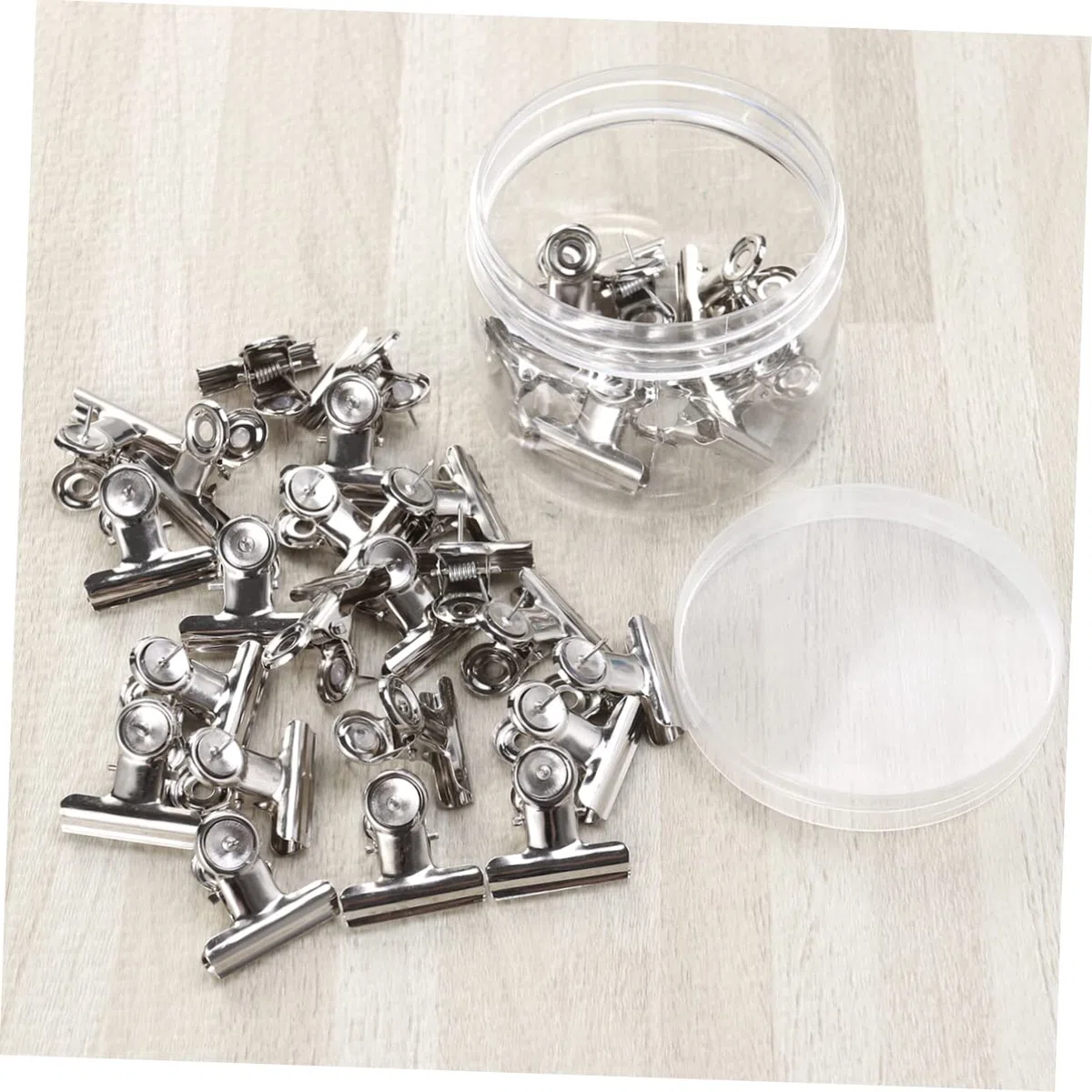 SHINEOFI 60 Piezas Clips De Carpetas Financieras Grandes Abrazaderas De Papel Rieles Clips De Carpeta De Imagen Clips Metálicos Para Papel Abrazaderas De Papel De Archivo Oro Rosa