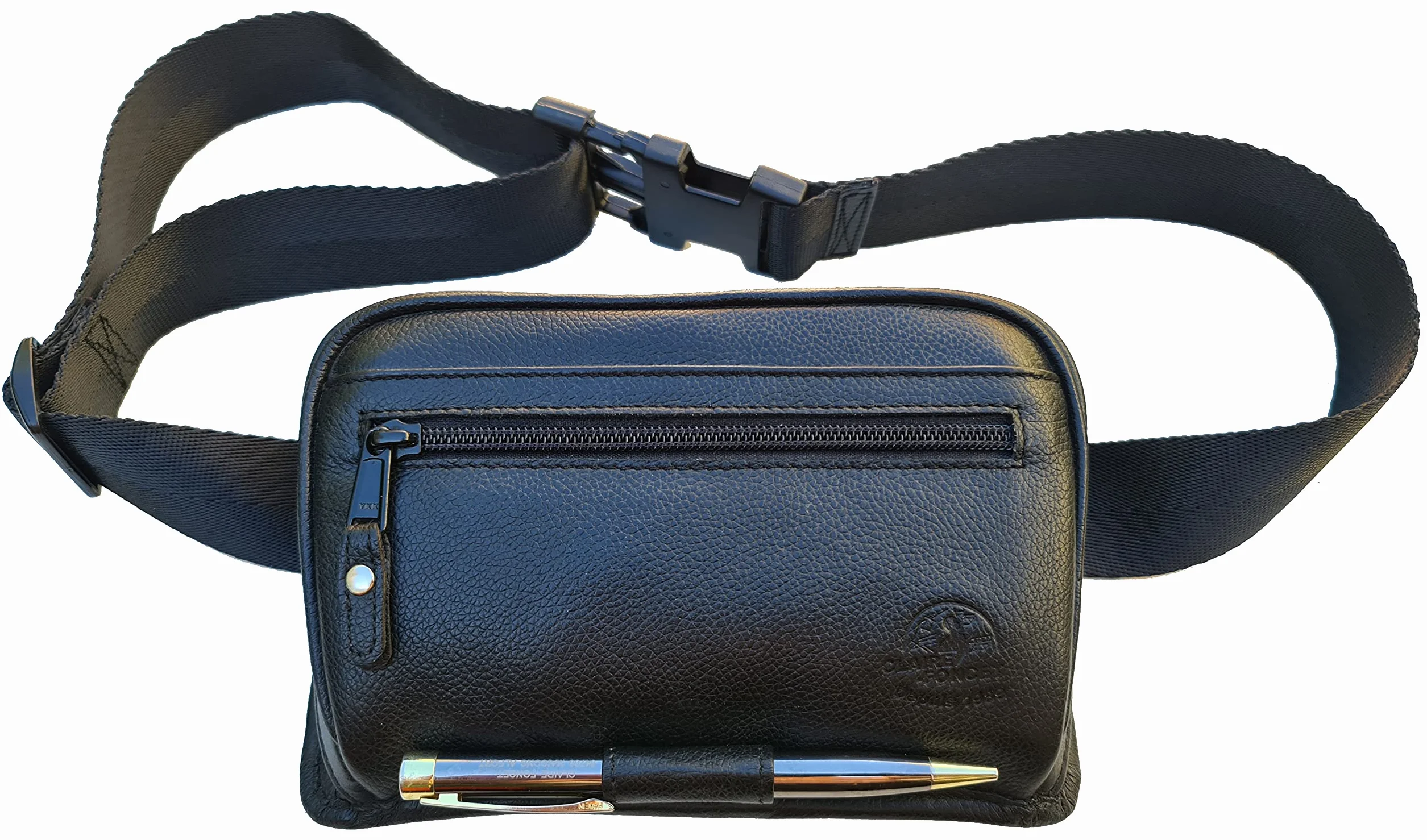 Riñonera Cartera Camarera Cuero Genuino Cremallera YKK Dispensador 6 Monedas