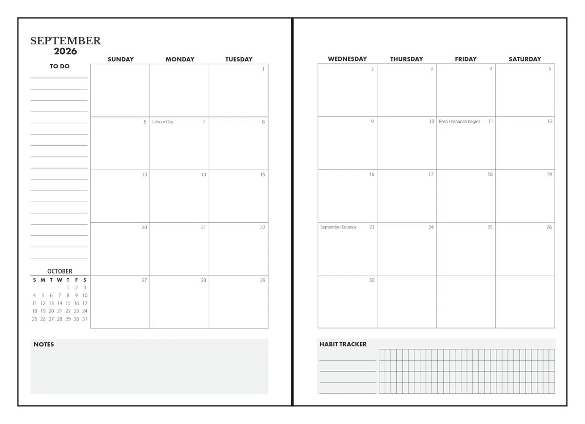 Wanderings Agenda A5 Cuero Anillas - Planificador Rellenable 6 Anillas, Bolsillos - Organizador Cuero Genuino Hecho a Mano - Filofax. Calendario Semanal/Mensual 2026/27-15x22cm