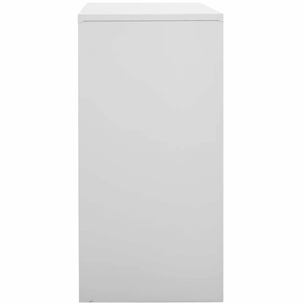 vidaXL Armario Taquilla Casillero de Acero Gris Claro 90x45x92,5 cm
