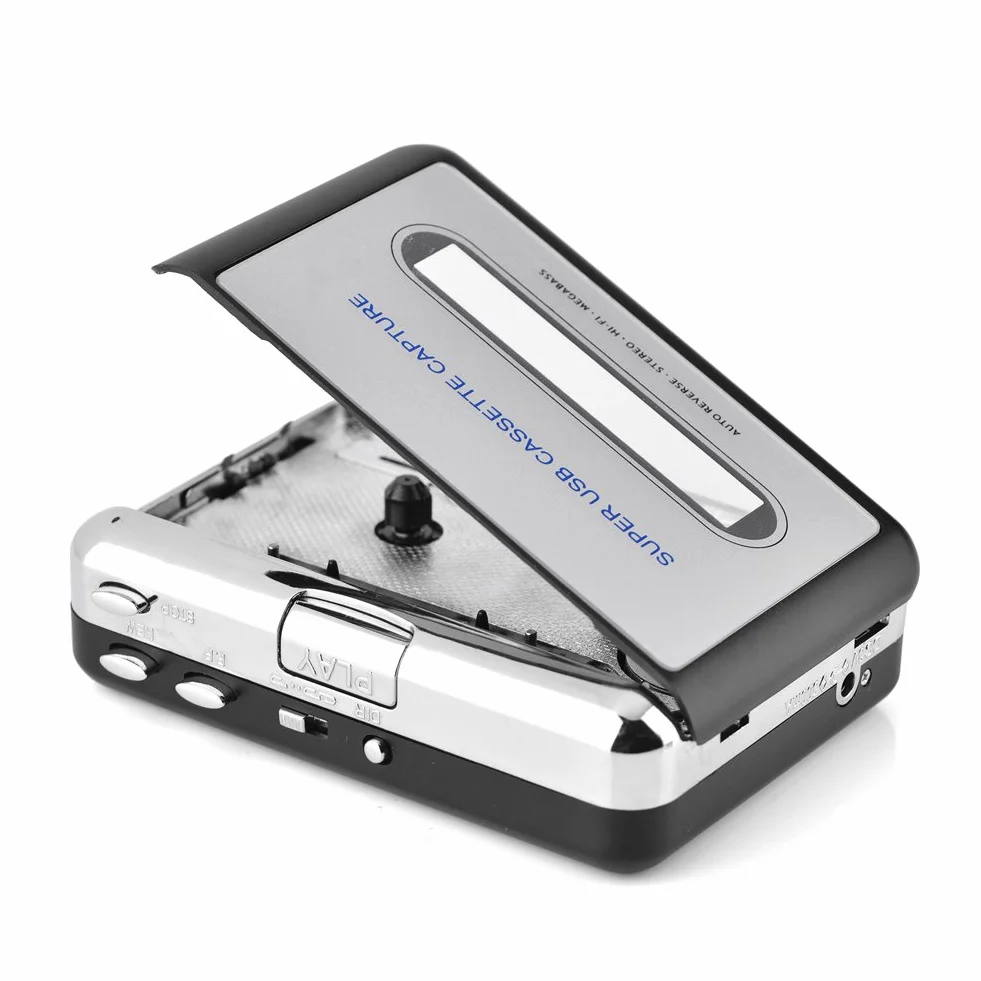 Cassette to MP3 Converter- Cassette Player USB Cassette Tape to PC MP3 CD Converter Capture, Cassette Recorder with Headphones, Fácil de Usar