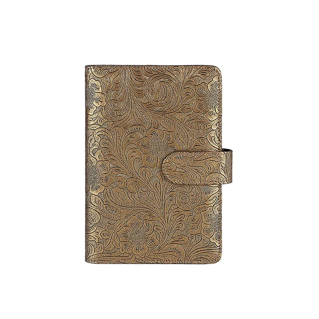 Cubierta de cuaderno con carpeta DIY de cuero PU en relieve: estilo vintage para diario, agenda, agenda y papelería escolar