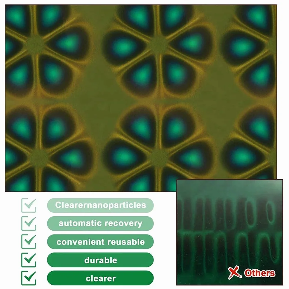 4 X 4 Película de visualización de campo magnético, visor de campo magnético, indicador de flujo magnético, detector de patrones magnéticos, para fines científicos