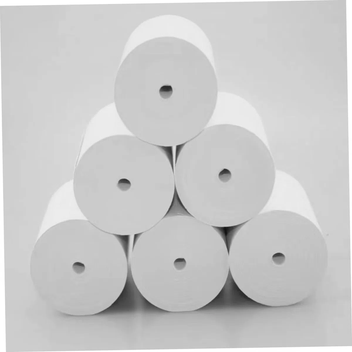 25 Rollos de Papel Térmico para Impresora de Tickets Blanco Almacenamiento Cómodo 57 Mm