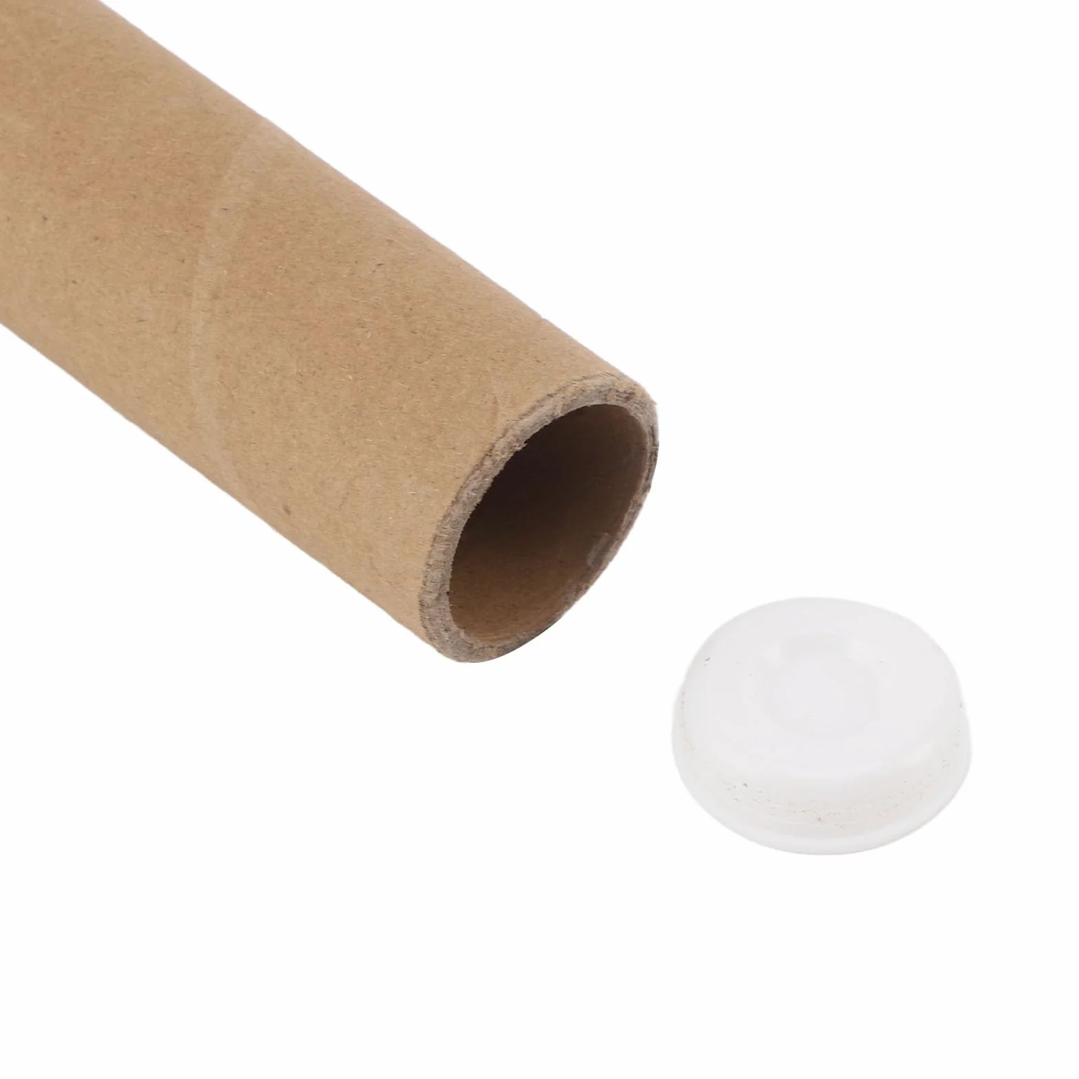 Luqeeg 12 Pack Tubos de Correo con Tapas, Tubo de Cartel de Papel Kraft, Cartón para Envíos Pesados (3,4 x 51 cm)