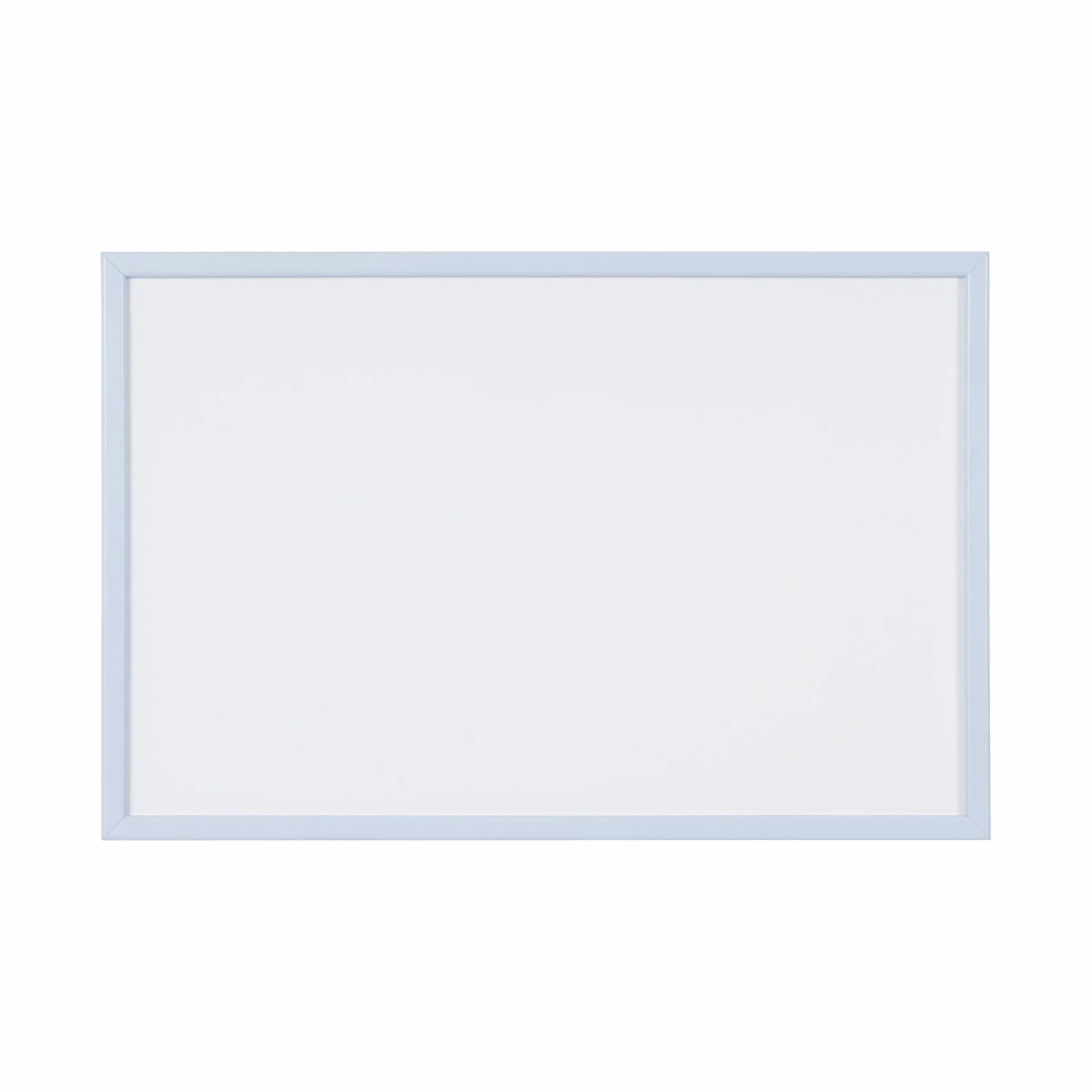 Bi-Office Pizarra Blanca Borrado Seco 80 x 60 cm Marco MDF Azul Pastel