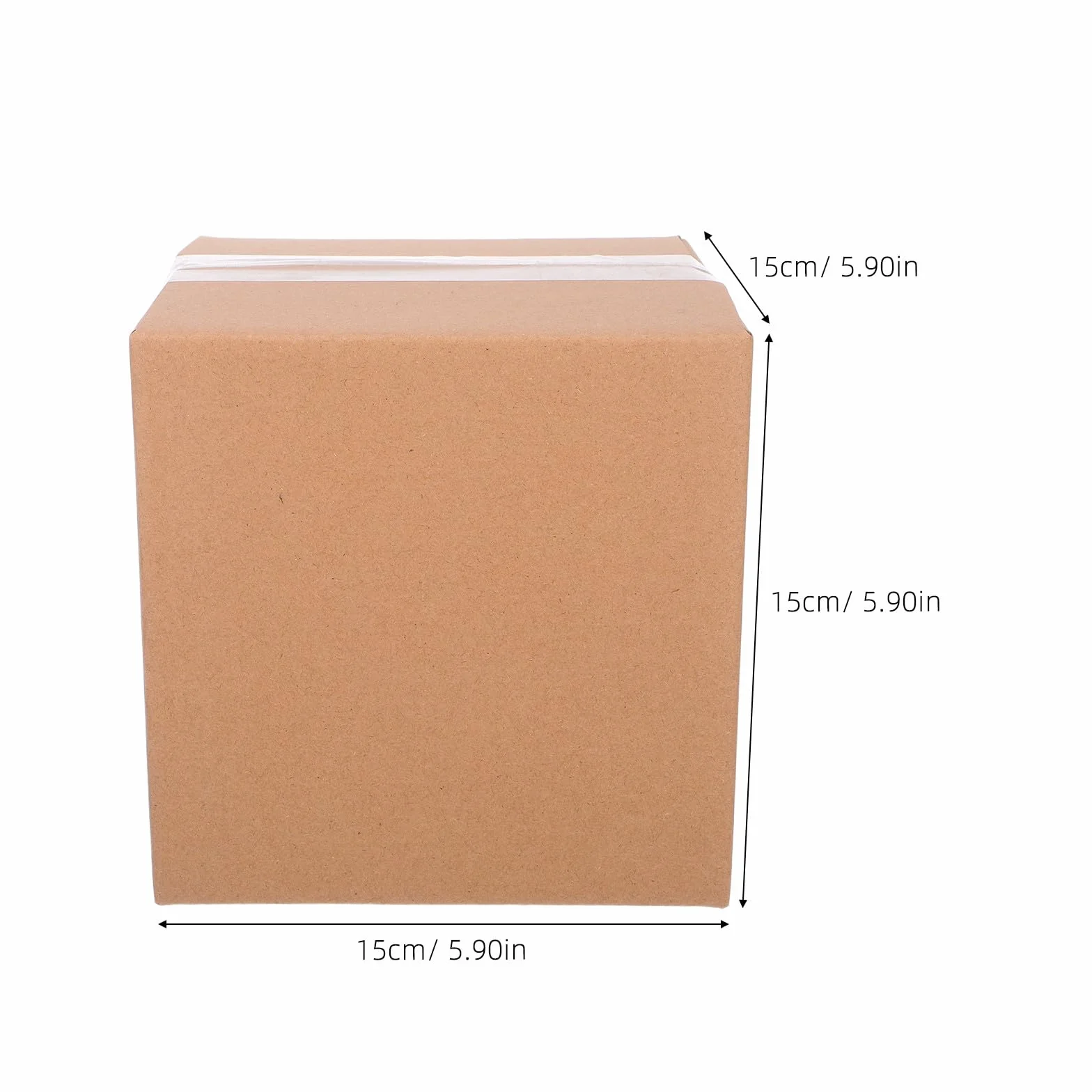 DOITOOL 15 Piezas Caja Exprés Cuadrada de Cartón Marrón para Envíos Cajas de Embalaje para Mudanzas Unidades de Paquete Pequeño para Envío de Paquetes Pequeños