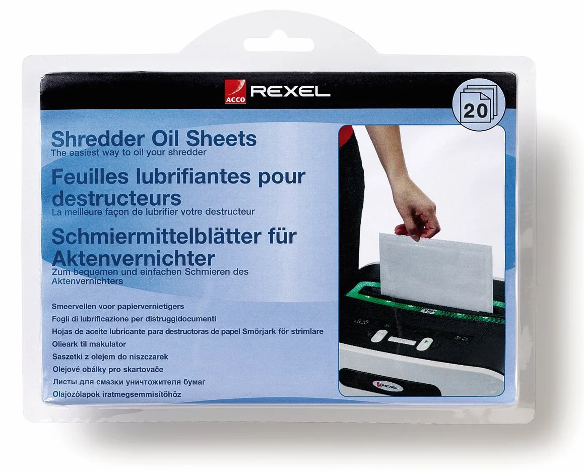 REXEL 2101949 - Pack de 20 hojas lubricantes REXEL