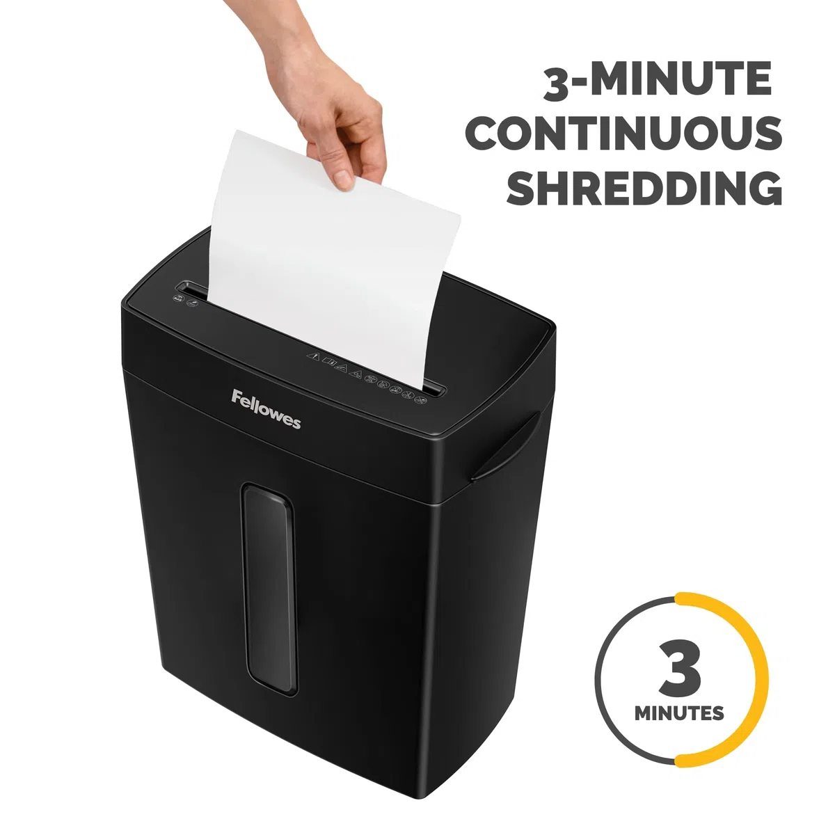 Fellowes P-40C - Trituradora de Papel de Escritorio de Corte Cruzado de 8 Hojas para Oficina en casa