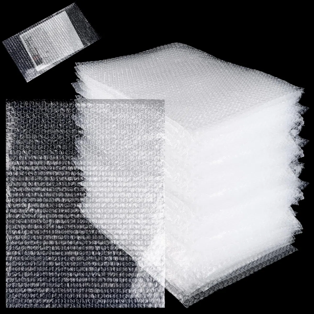 CYEER 50 bolsas de burbujas de 30 x 40 cm, envoltura de burbujas, bolsas de burbujas, bolsas de burbujas, material de embalaje de burbujas para envío, acolchado resistente a los golpes