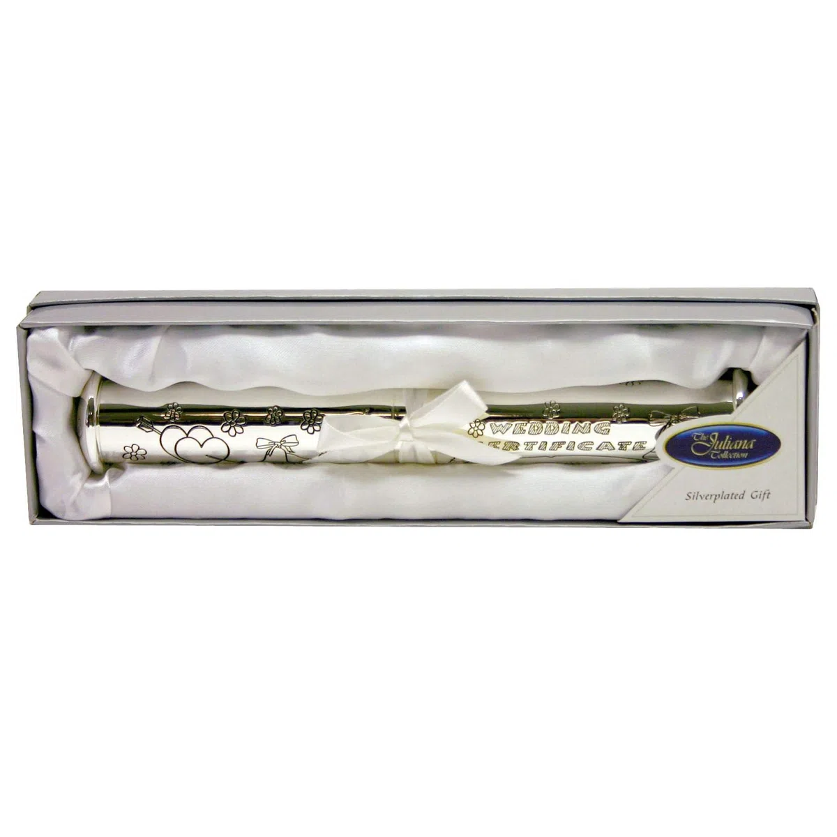 Silver Plated Wedding Certificate Holder by Juliana