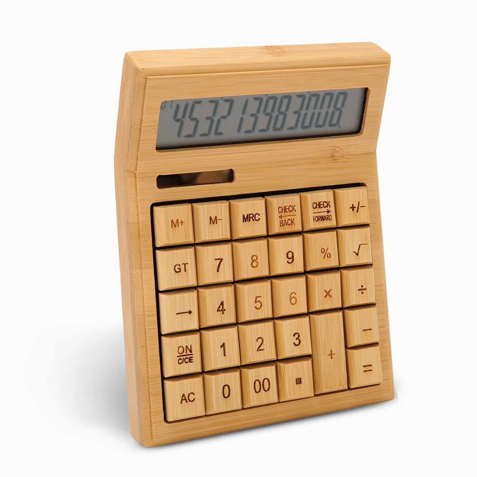 Jectse Calculadora de Escritorio, Calculadoras de 12 Dígitos con Energía Solar y Batería con Pantalla LCD Grande Calculadora de Escritorio de Mano, Función Estándar para Oficina, Hogar,