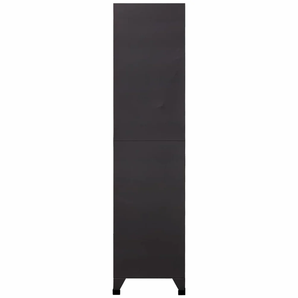 vidaXL Taquilla Armario Casillero Acero Gris Antracita Blanco 90x40x180 cm