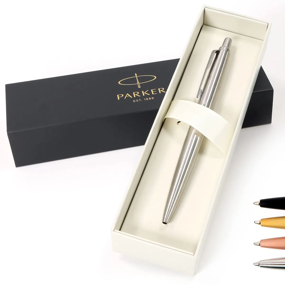 Bolígrafo Parker Jotter XL Monochrome personalizado + caja de regalo | Diseñe un regalo realmente único | Grabado con láser - plata