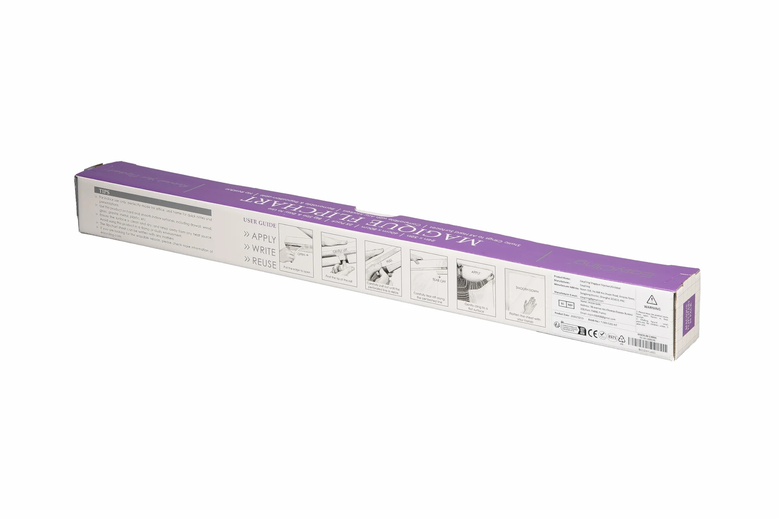 Magique Flipchart Foil 60x80 cm 25 hojas película electrostática para pizarras