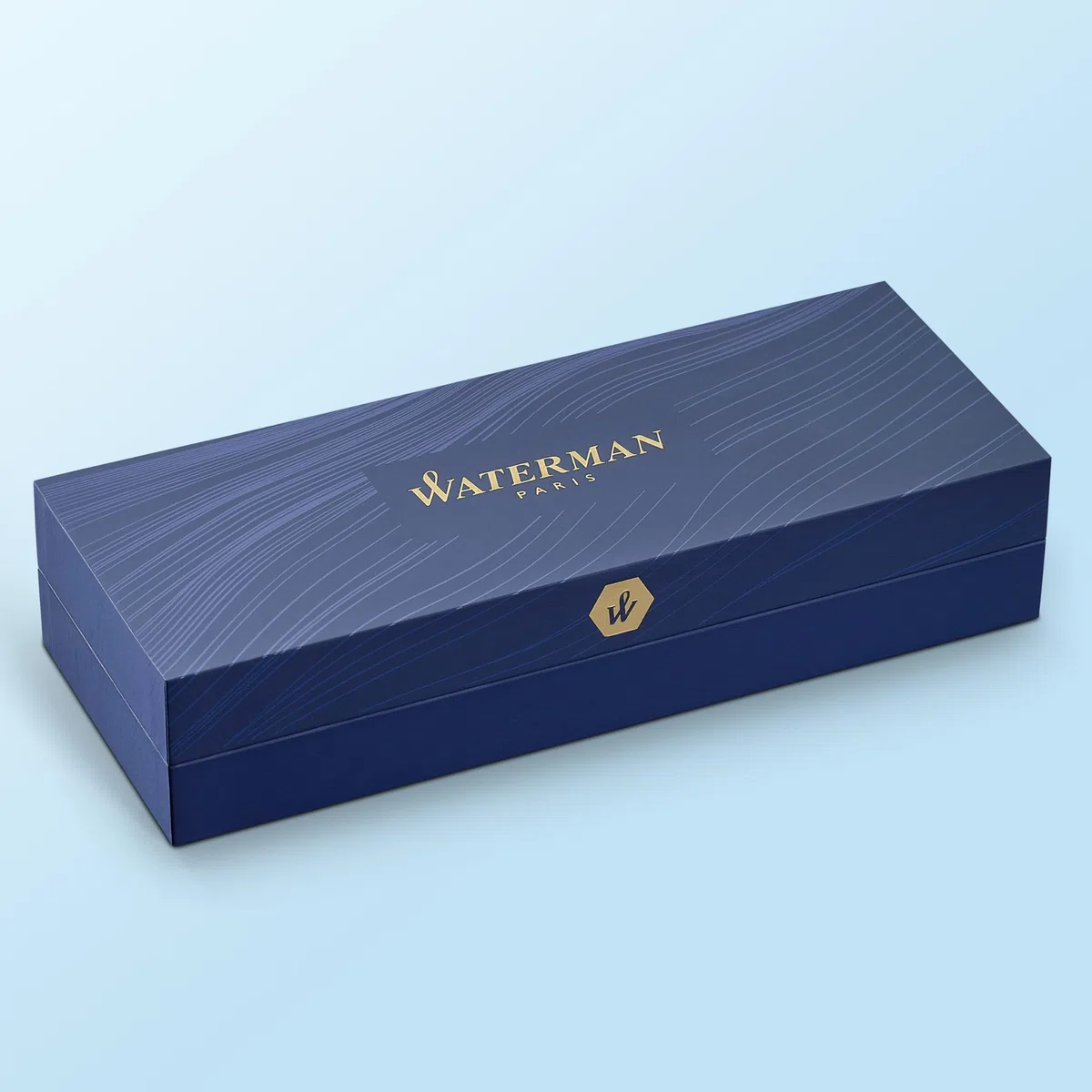 Waterman Hémisphère rotulador roller | color negro mate con adorno de oro de 23 quilates | punta fina con cartucho de tinta negra | estuche de regalo