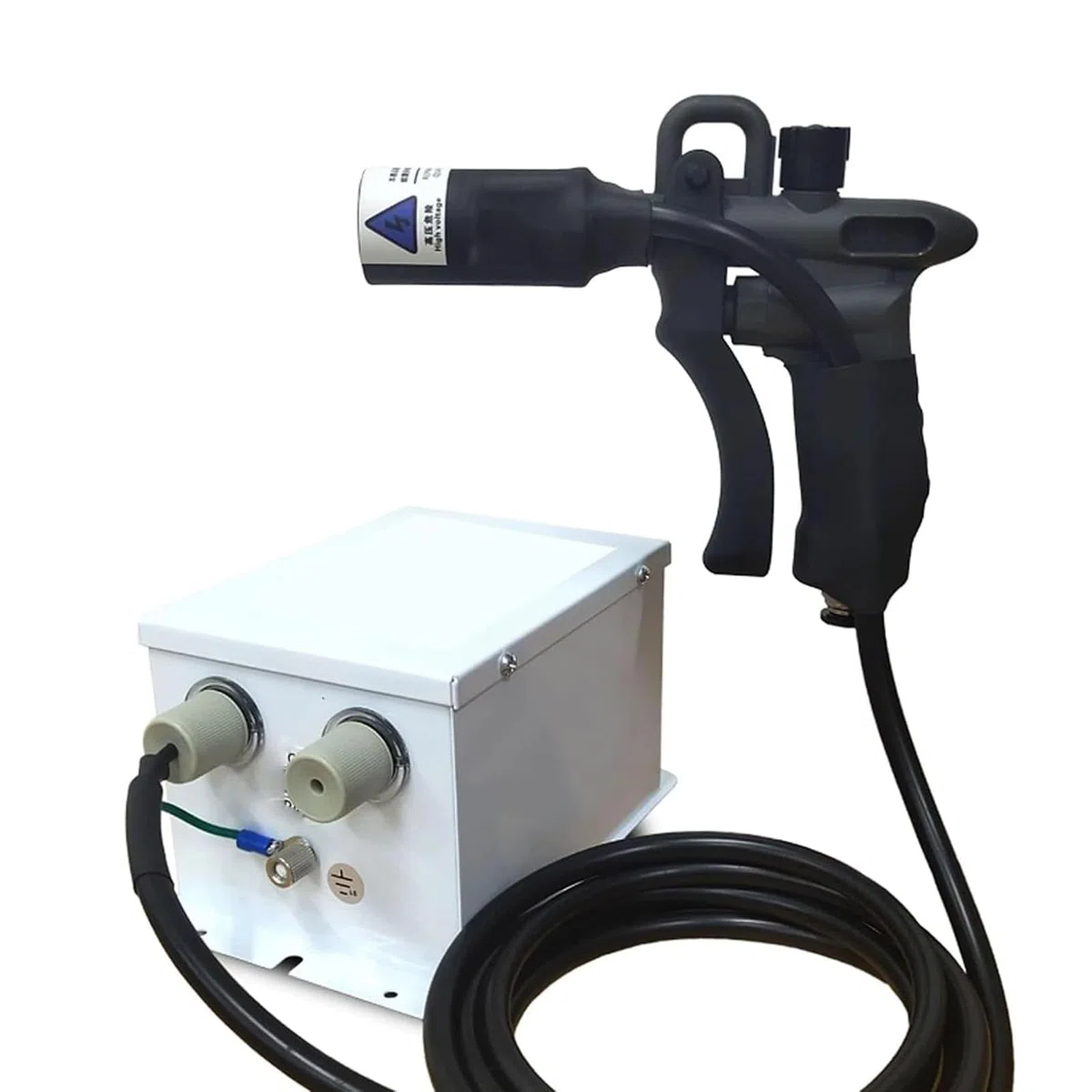 Pistola de aire ionizante antiestática, eliminador estático de alto voltaje para eliminación estática industrial y limpieza de precisión con presión de aire ajustable