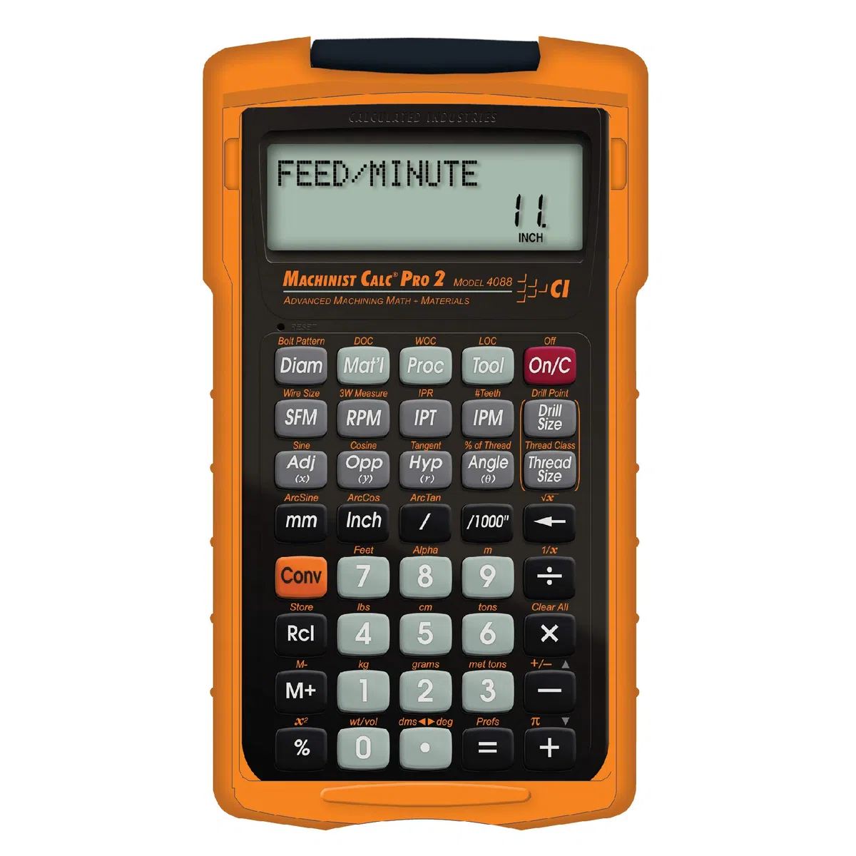 Calculated Industries 4088 Machinist Calc Pro 2 Advanced Machining Calculator | Velocidades y alimentaciones, DOC, LOC y WOC para ajustes de materiales y herramientas | Maquinistas, Setters, Fabricantes de herramientas y troqueles, Propietarios de tiendas