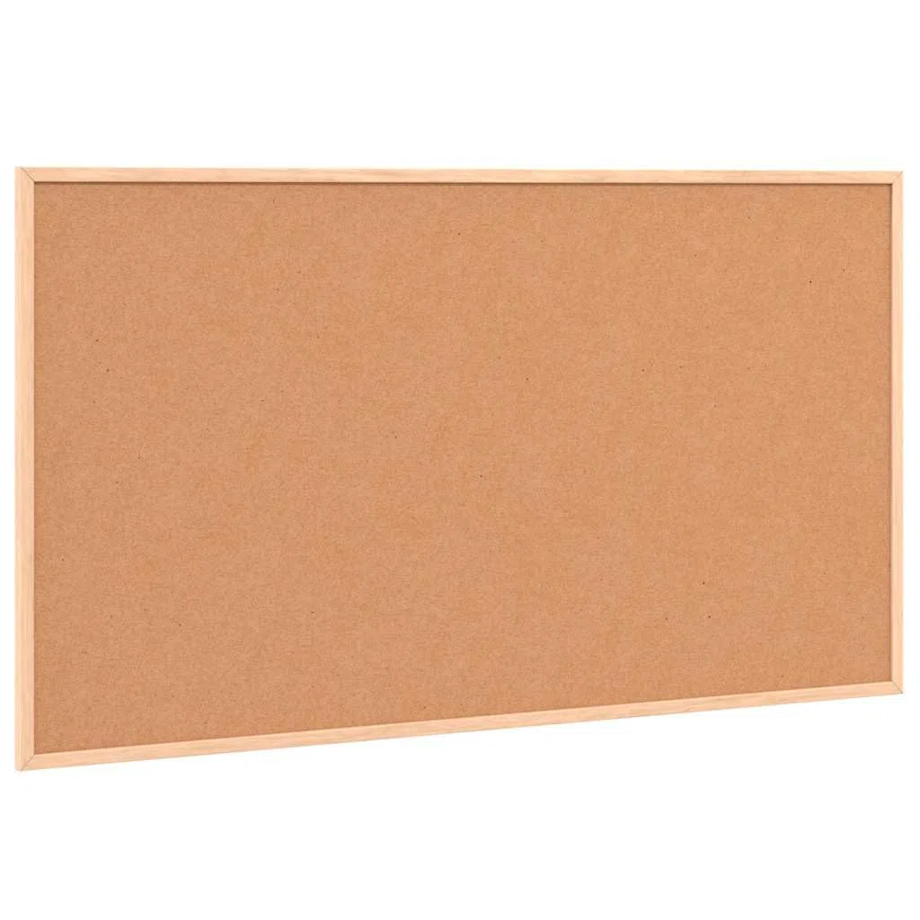 Pizarra magnética en seco con marco de madera de pino maciza, 40 x 30 cm, como pizarra blanca magnética, montaje vertical u horizontal, con perno de ojal como borrado en seco