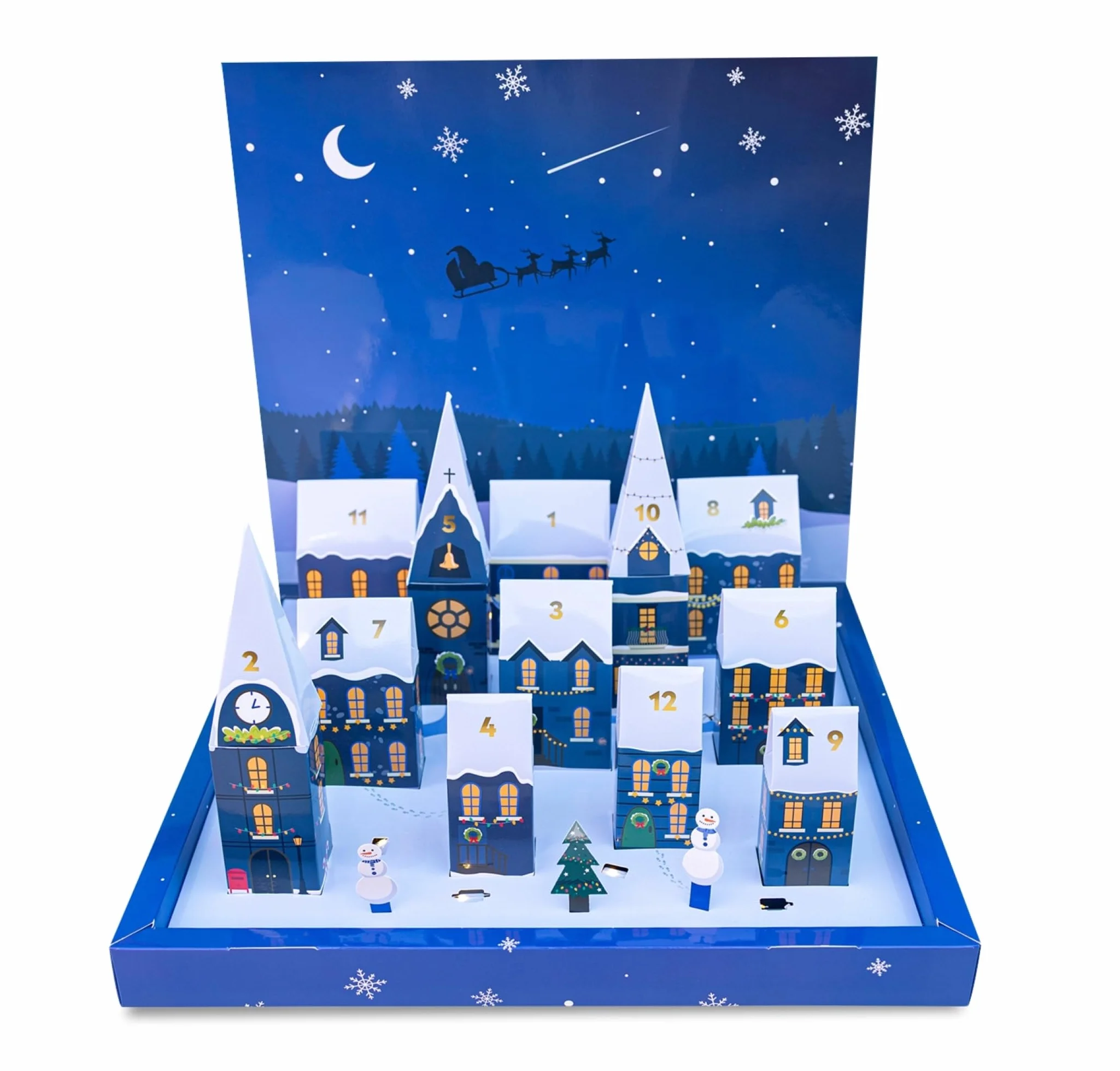 NIVEA Premium Calendario de Adviento 2025, Set de regalo con 12 productos esenciales con cosméticos y accesorios - Piel seca, mixta, normal - 12 unidades