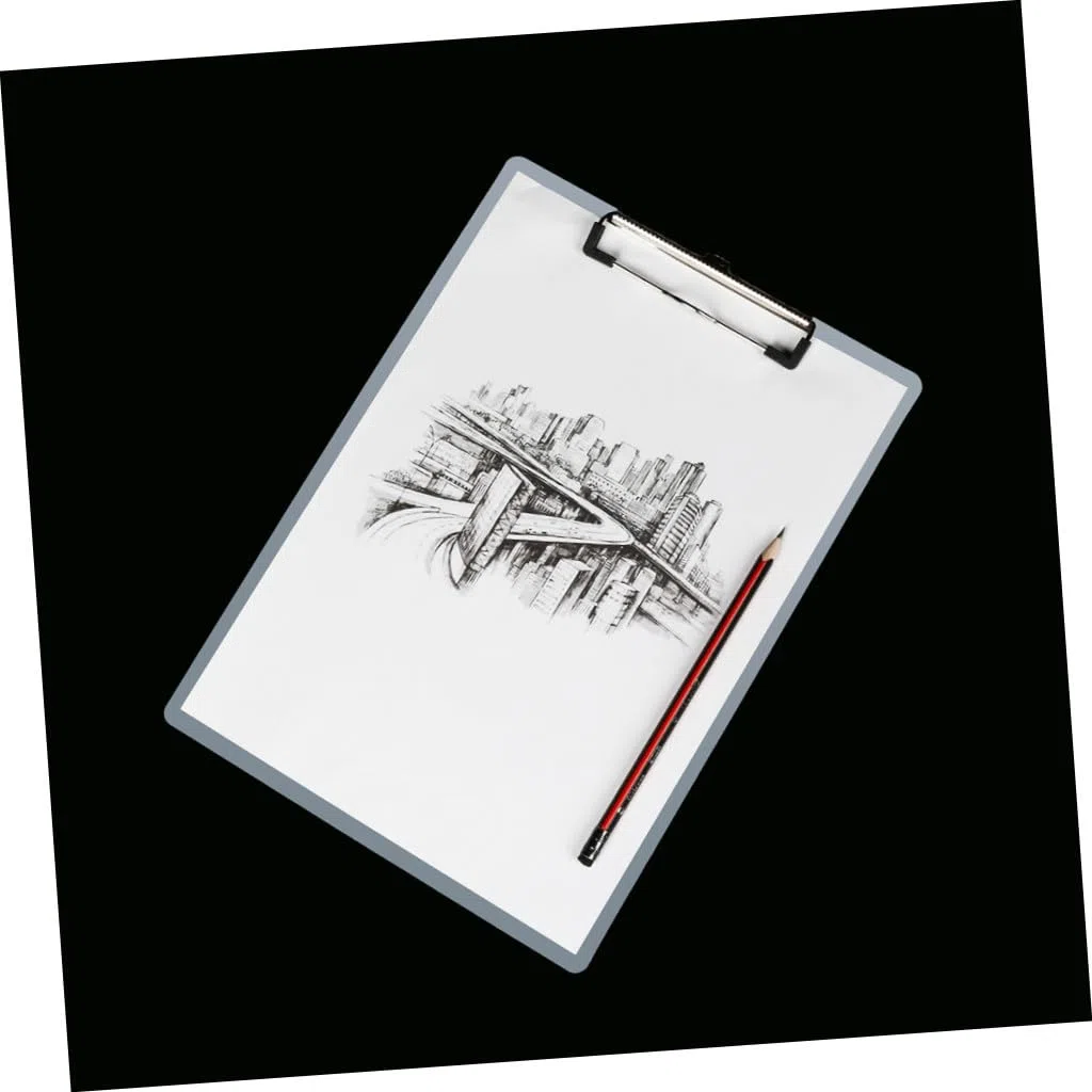 Portapapeles A4 de Plástico Blanco, Lote 10, Escritura | Carpeta Transparente, Forma Ergonómica, Material Escolar y Papeleria, Oficina y Papeleria, Decoracion Colegio
