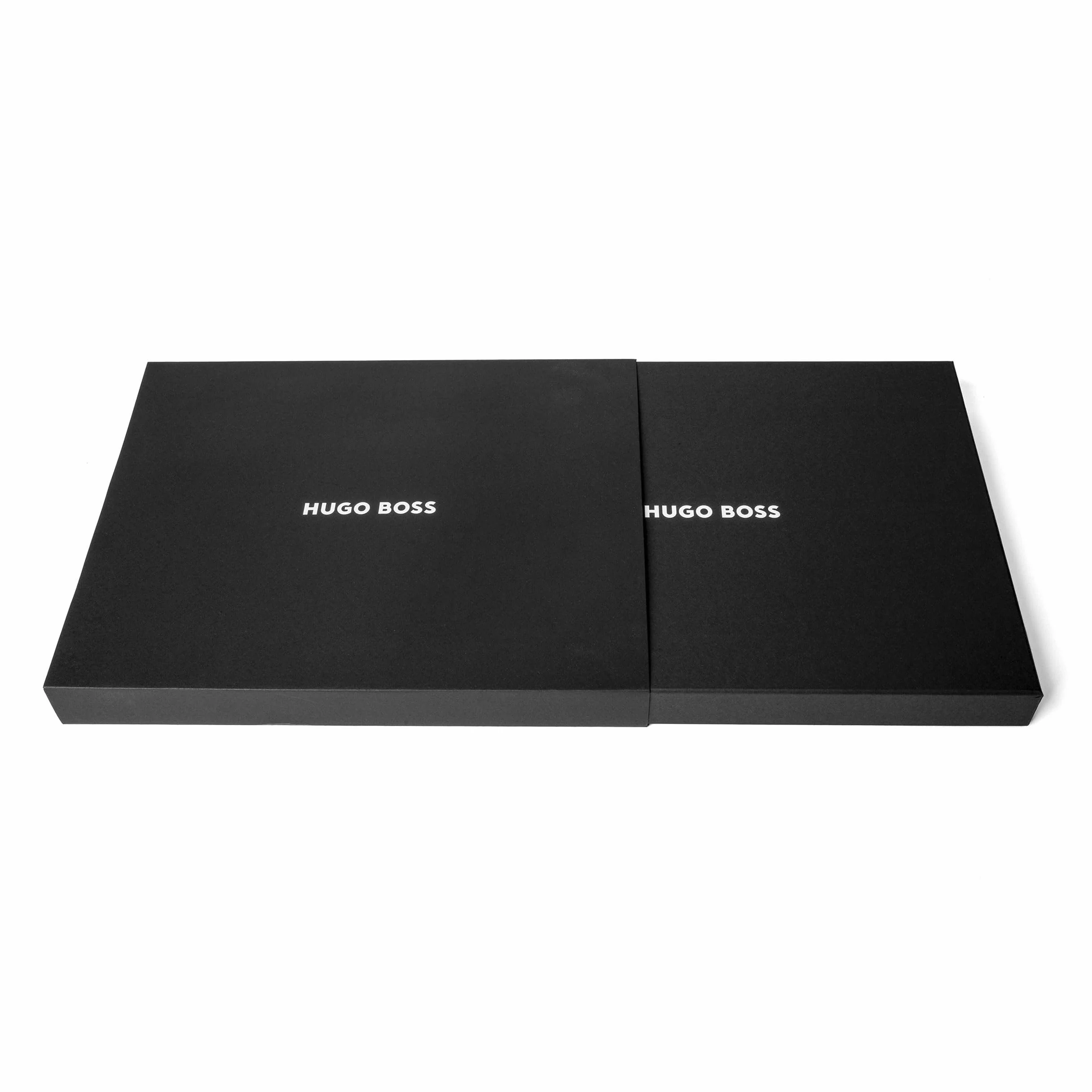 Hugo Boss Carpeta de conferencias Gleam A4 Gris oscuro
