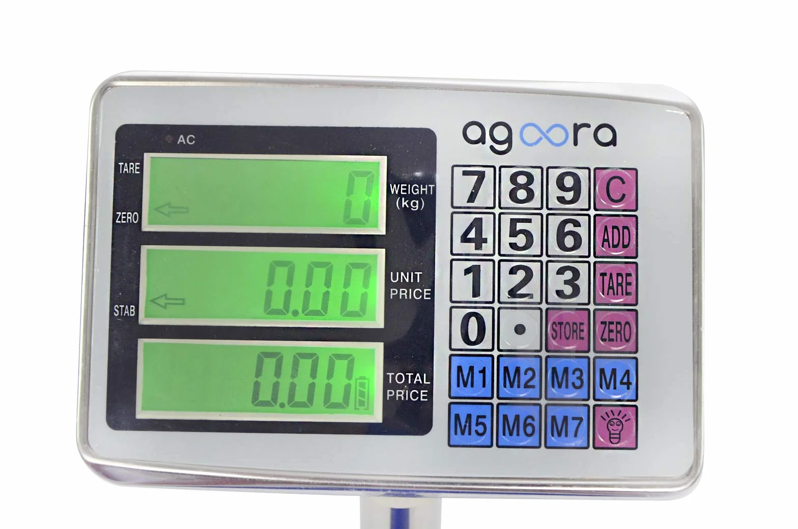 Grandmaster - Báscula Industrial 300kg/50g, Pantalla LCD Digital, Gran Plataforma De Acero Inoxidable De 50x40cm, Balanza Industrial De Paquetes Postales Para Pesaje En Oficina De Correos, Almacén, Ma