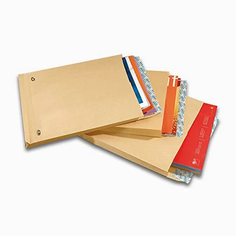 GPV - Sobres de papel Kraft autoadhesivo (tamaño C4, 120 g, 229 x 324 mm, 3 pliegues, 250 unidades)