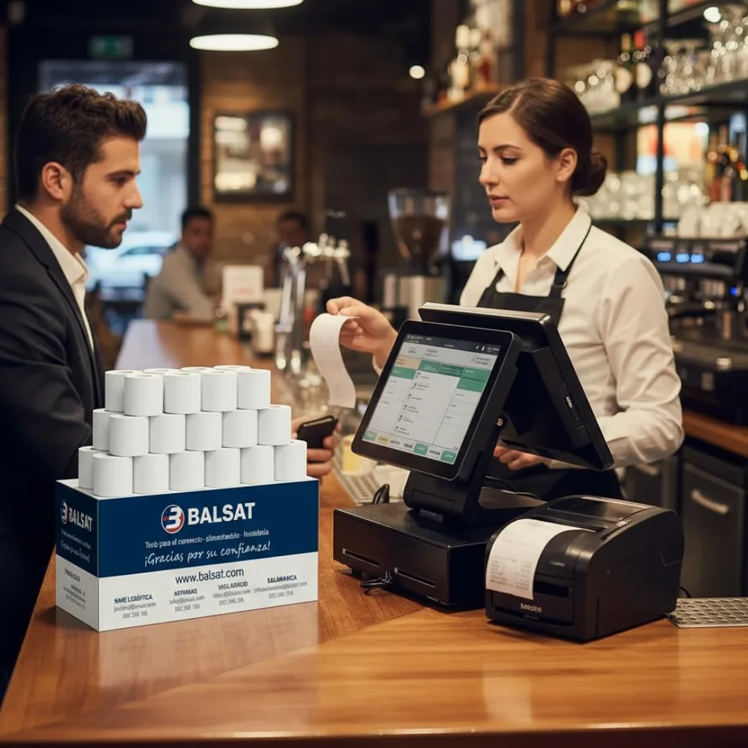 BALSAT 80 Rollos Papel Térmico 80x60 para TPV | Rollo Ticket 80x60 Termico Calidad Superior | Rollos Térmicos 80x60 | Para Impresoras TPV, Cajas Registradoras, Tickets y Recibos