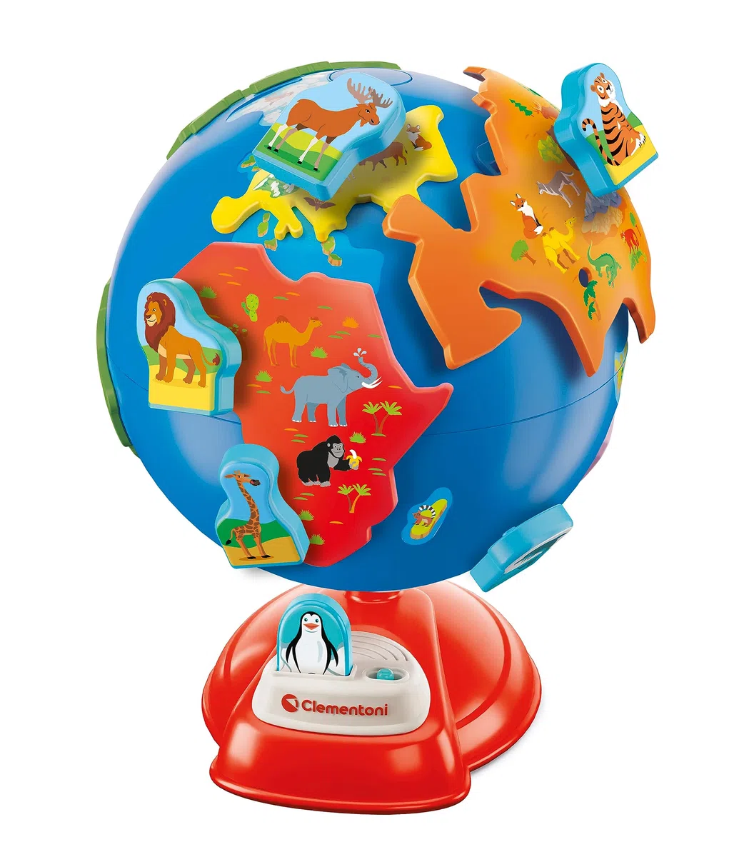 Clementoni - 56144 - Educación - Mi Primer Globo Mundial - Globo Interactivo Para Niños 3 Años, Lengua Francesa, Lengua Holandesa, Globo Educativo, Geografía del Aprendizaje, Hecho En Italia