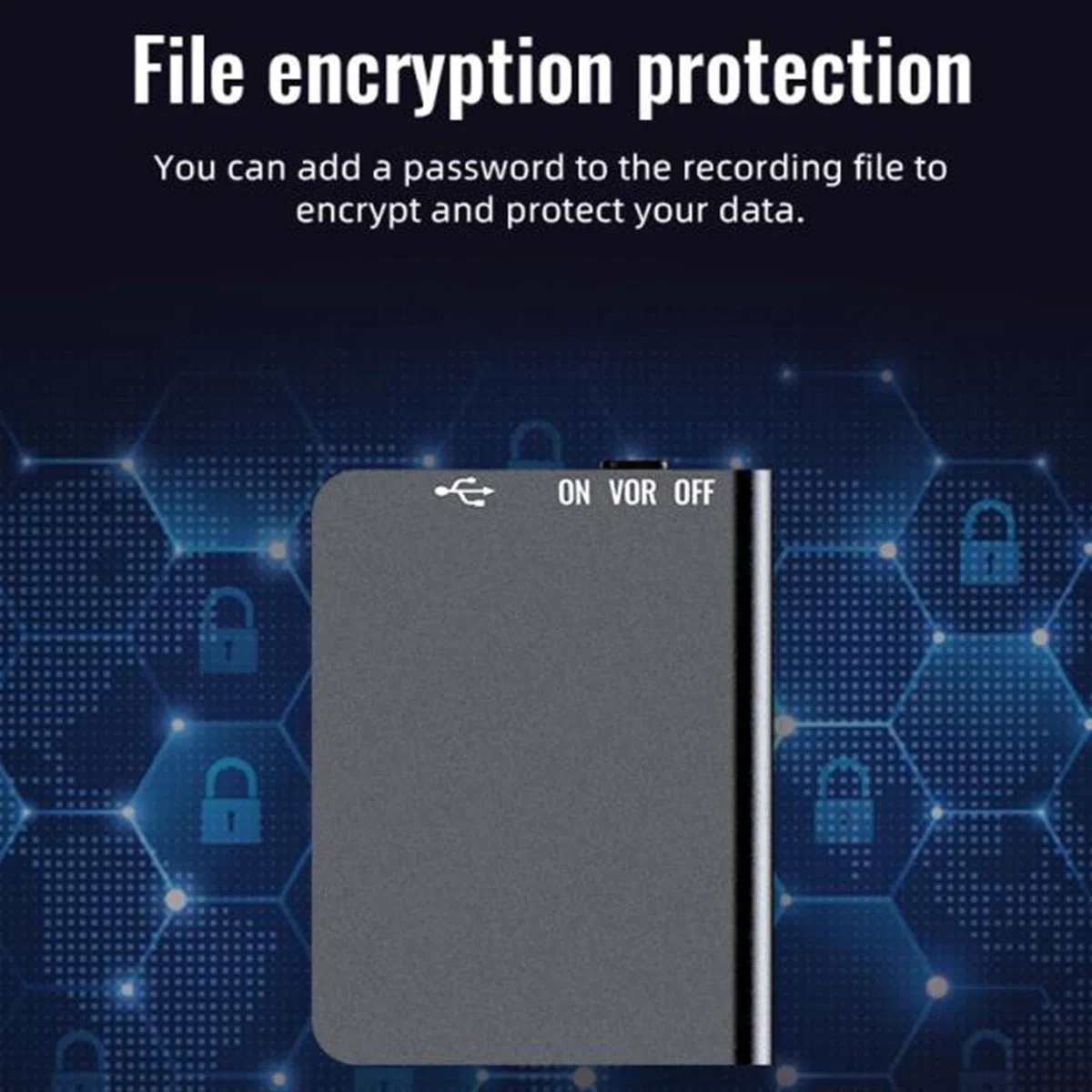 Grabadora de Voz, Reducción de Ruido HD Grabadora Activada por Sonido de Espera Ultralarga con Reproductor MP3 HiFi, para Conferencias, Reuniones, Entrevistas (32GB)