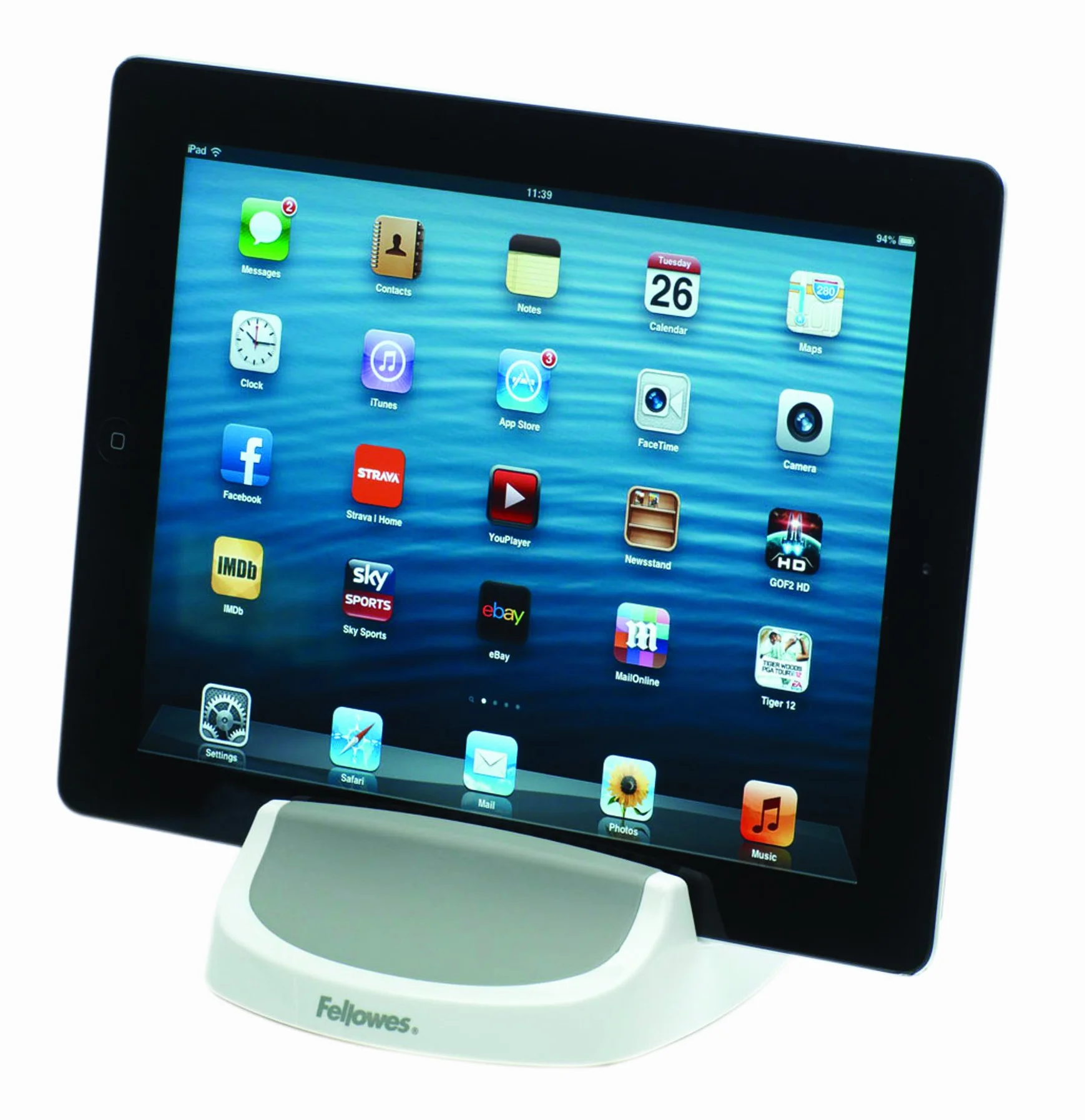 Fellowes I-Spire Series - Atril multiusos 4 en 1, color blanco y gris
