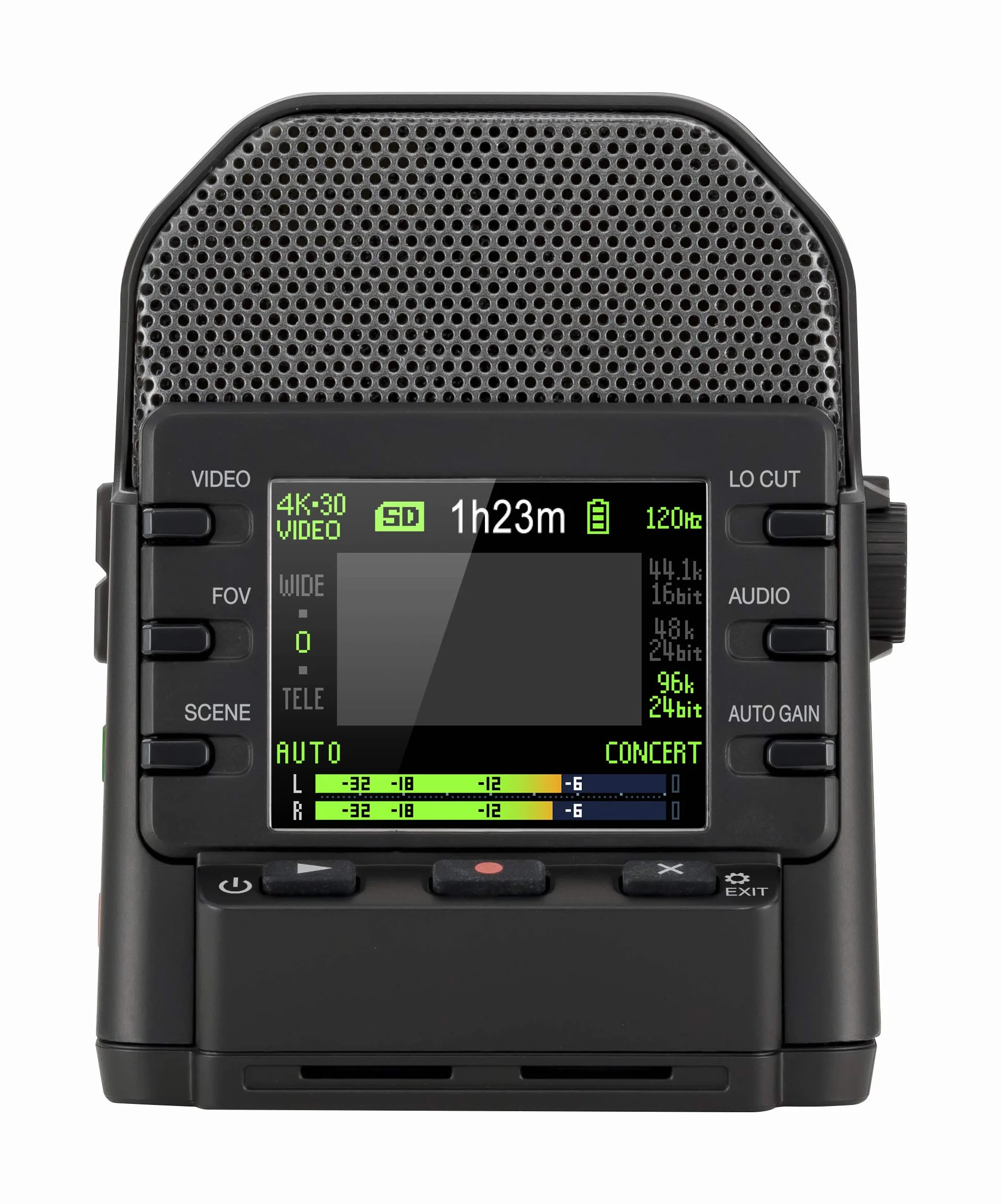 Zoom Q2n-4K Grabadora de audio y vídeo 4K/30P Ultra High Definition Video micrófonos estéreo lente gran angular