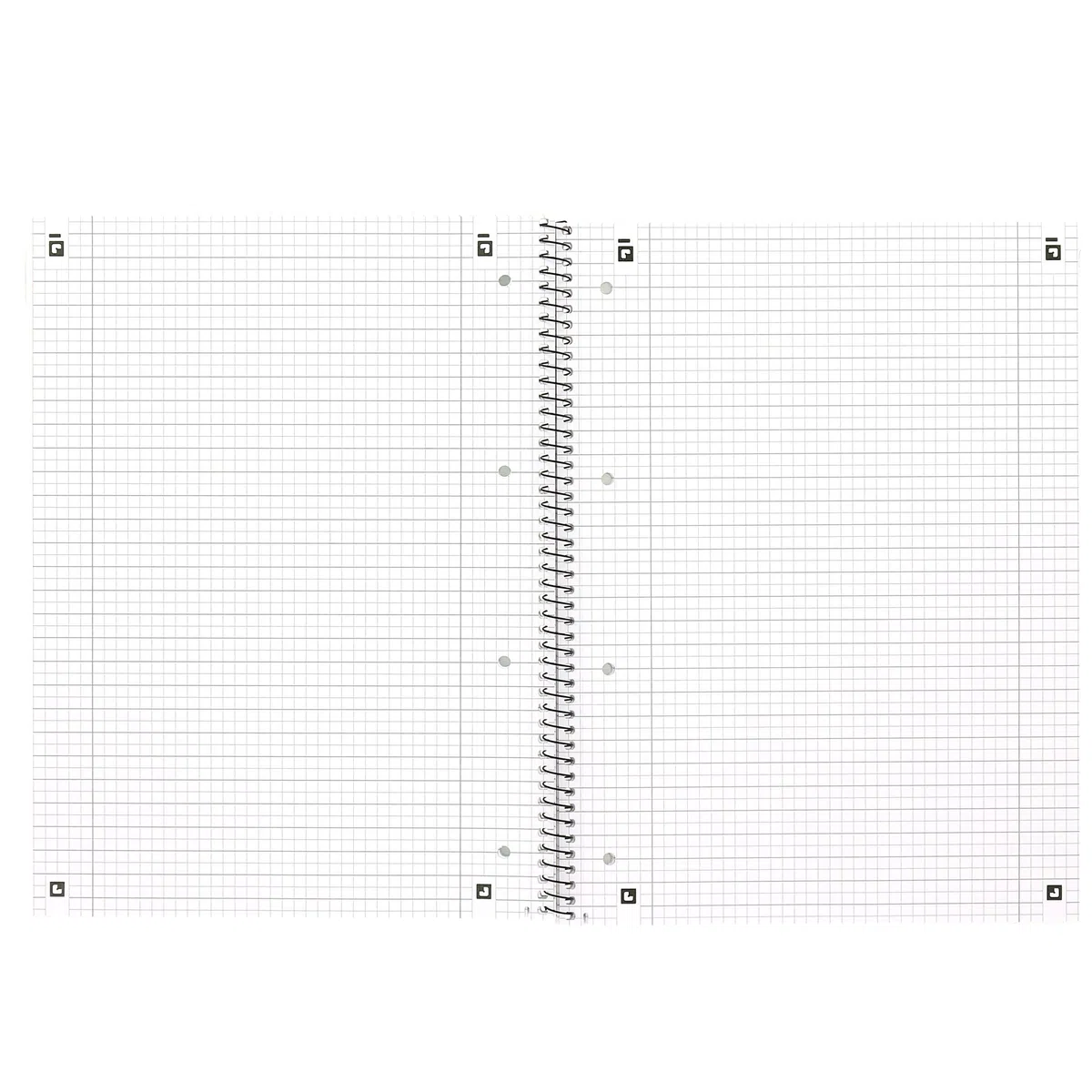 Oxford KarLi 100050362 - Cuaderno de espiral (10 unidades, cuadriculado con rayas, 80 hojas, A4+, 90 g/m²), color verde