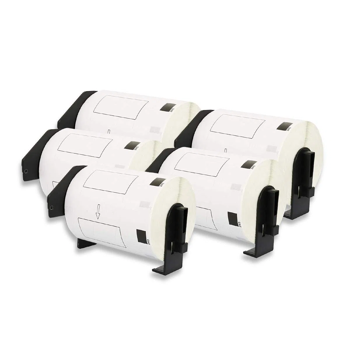 DOREE Rollos DK-11241 Etiquetas compatibles Brother 102x152mm para QL-1050 QL-1060N QL-1100 QL-1110NWB 200 etiquetas