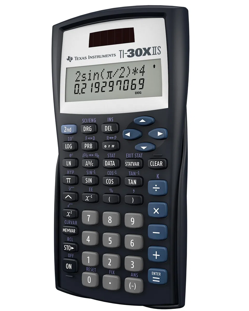 Texas Instruments TI-30 X IIS Pocket Scientific Black Calculator – Calculators (Pocket, Scientific, 11 Digits, 2 lines, battery/Solar, Black)
