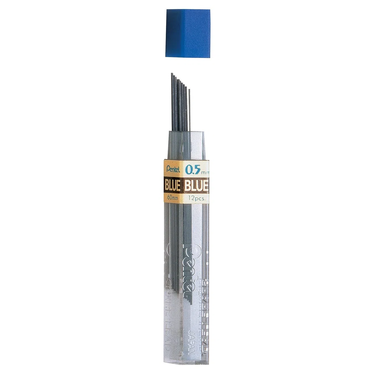 Pentel PPB Caja de 12 conductores azules de recarga para lápices mecánicos de 0,5 mm