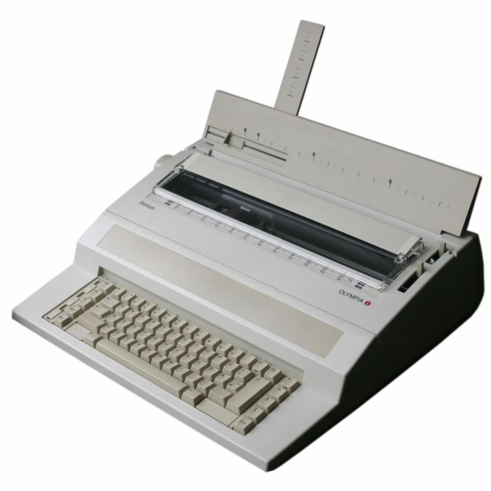 Olympia 7690 Startup Máquina de escribir, tamano de letras 10-15