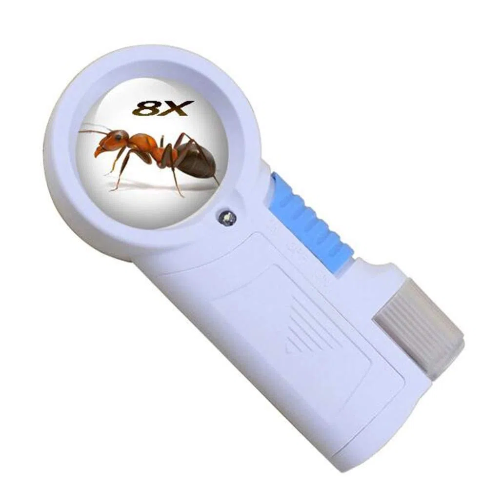 Lupa, Lupa con Lupa de 5 x 20 x y Lupa de Mano con luz LED para Libros, joyería, Examen de Monedas, Tarjetas, periódicos/a/- Safehappy
